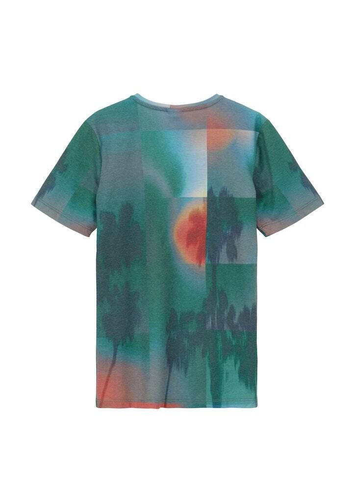 S. Oliver T-Shirt BLUE GREEN M