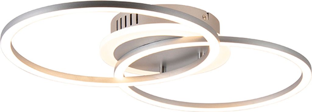 Reality LED Deckenleuchte VENIDA titanfarbig, Acryl weiß Produktbild 12