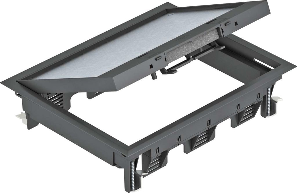 OBO Bettermann servisná zásuvka GES6-2U10T 9011 grafitová Obrázok produktu 