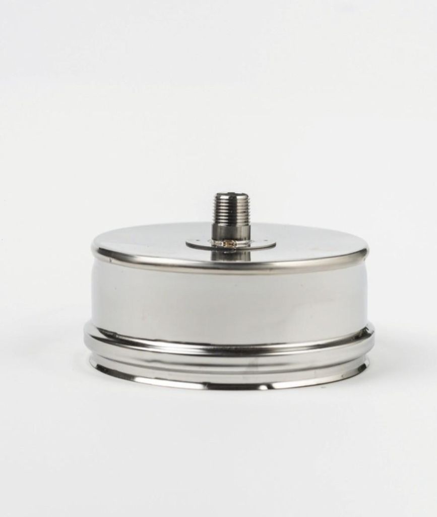 RVS condensdop 180 mm, enkelwandig – Kamininox Productafbeelding 