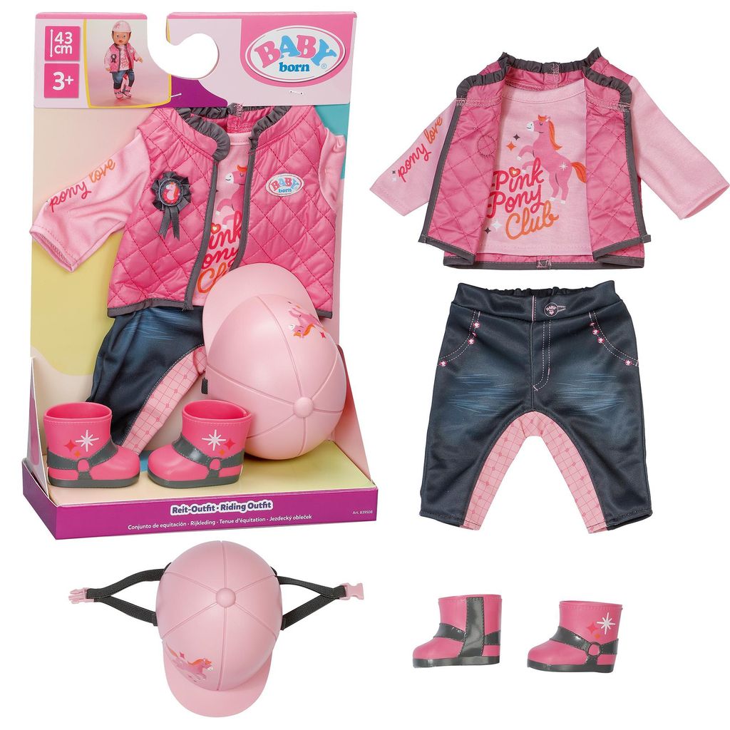 BABY born Riding Outfit 43cm, Sada oblečení pro panenky, 3 Obrázek produktu 
