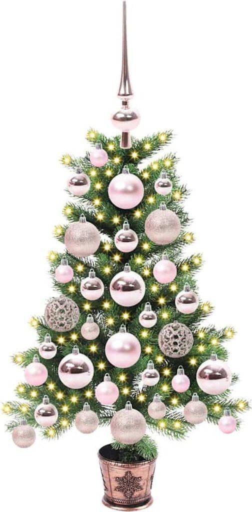 vidaXL Weihnachtsbaum mit 150 LEDs mit Ständer Grün 65 cm PE