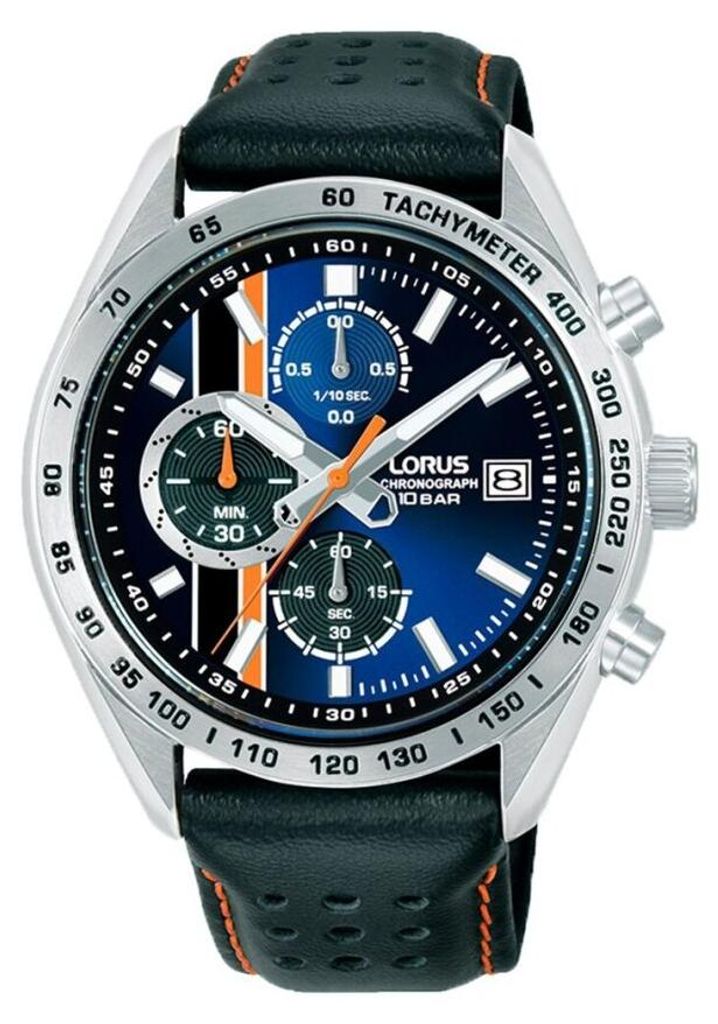 Lorus Herrenuhr RM303KX9 Taucheruhr Chronograph Tachymeter 100m wasserdicht schwarz
