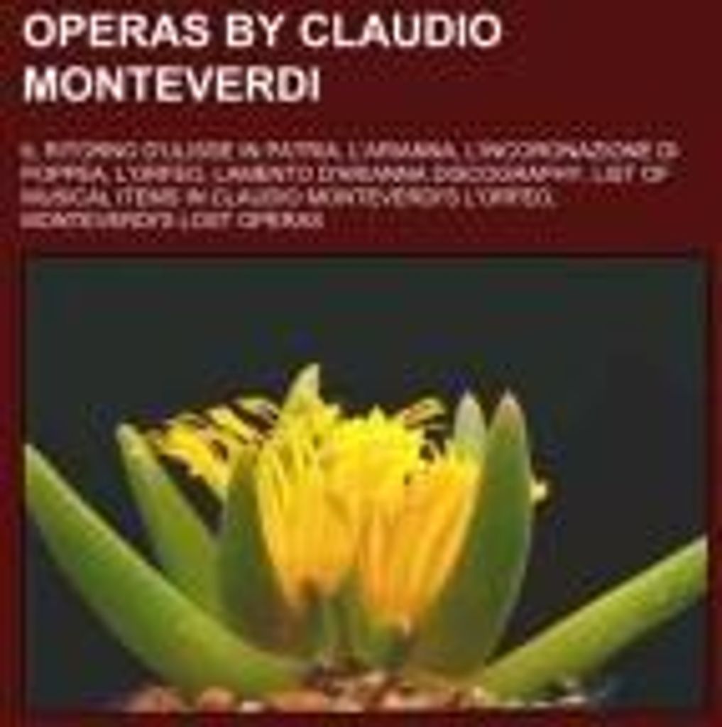 Operas by Claudio Monteverdi