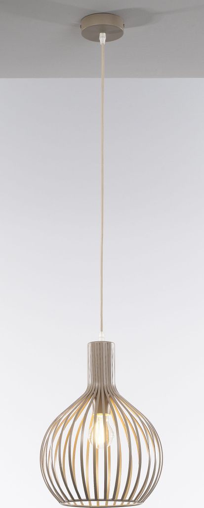 casa NOVA Pendelleuchte COLLIN II DH 28x37 cm beige Produktbild 