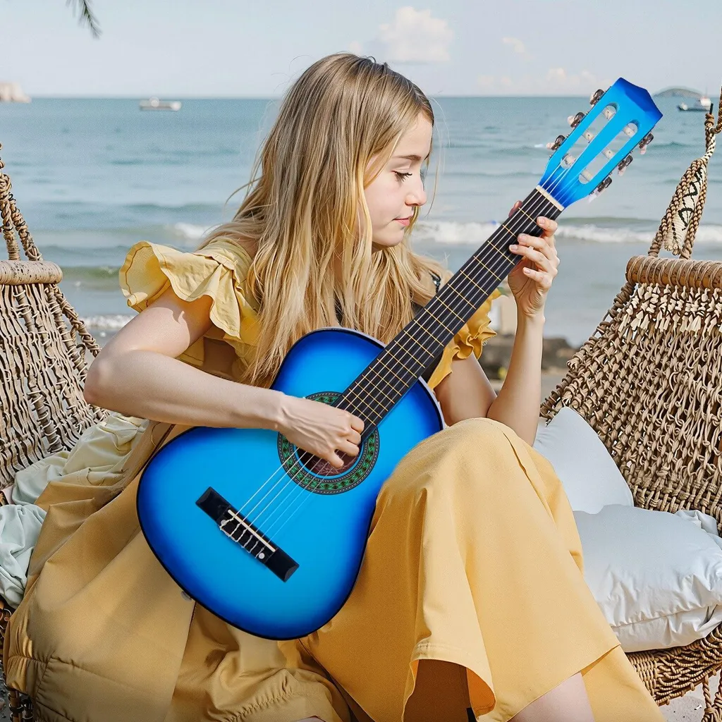 Guitare classique idéale pour débuter leçons de musique kit complet - 8