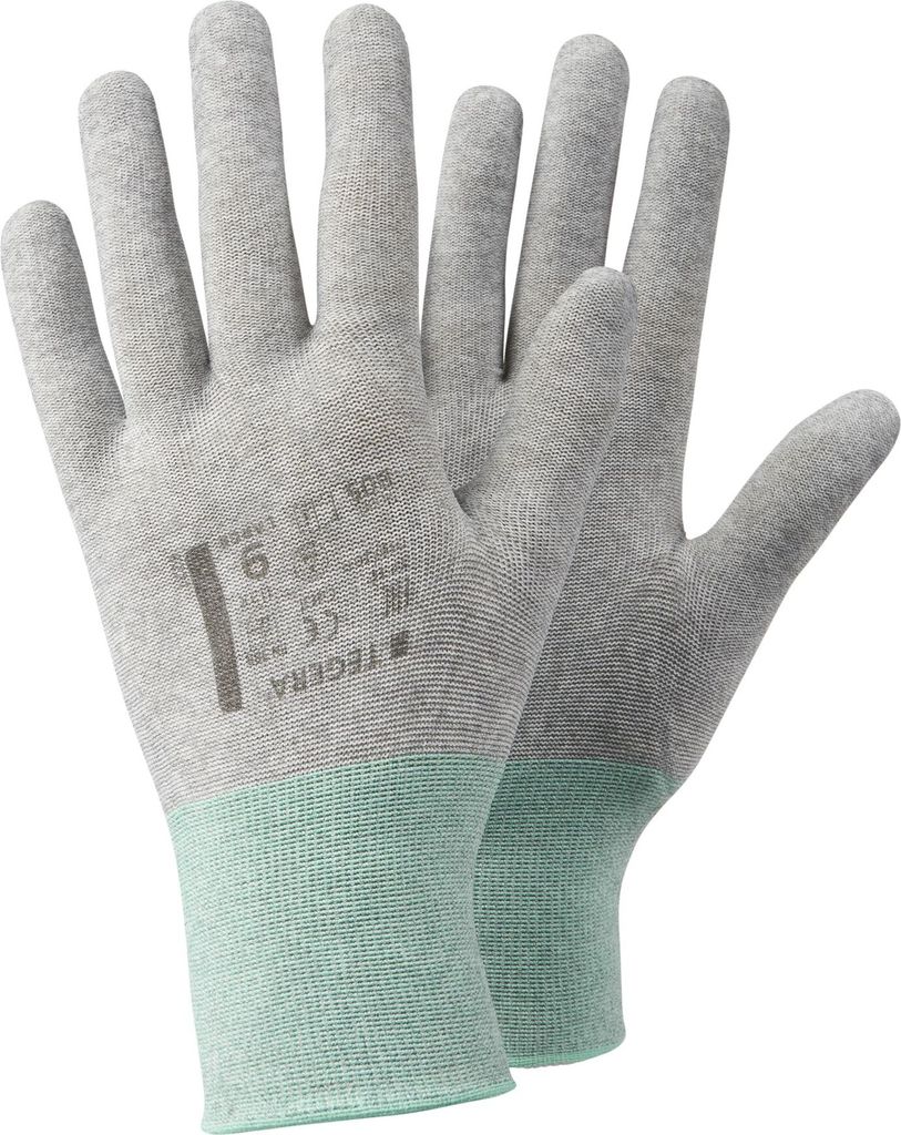 Ejendals Tegera 805 ESD-Schutzhandschuh aus Karbon und Nylon für höchste Präzision und Schutz (12 Paar)