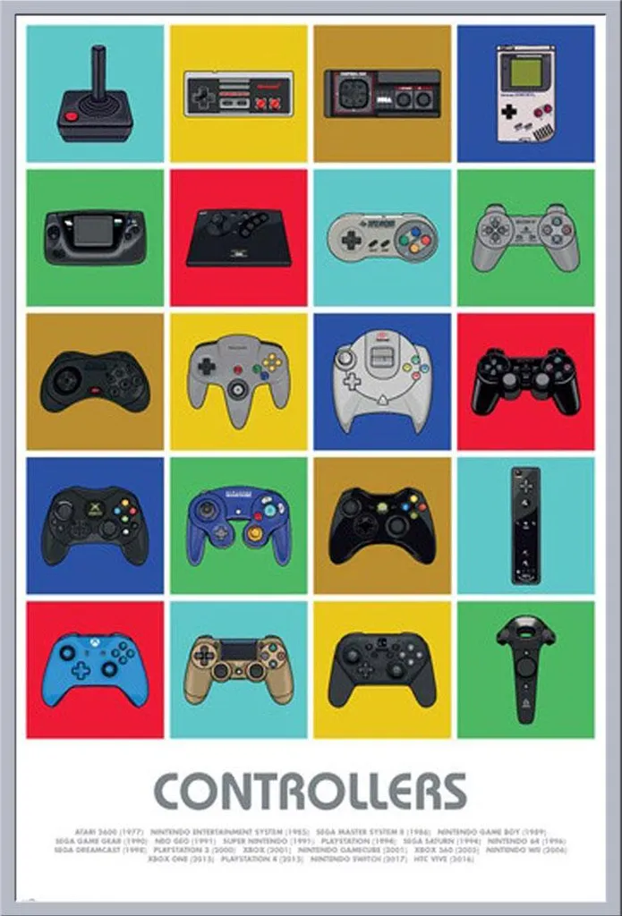 Cadre Photo Argenté Shinsuke pour Poster Gaming avec Vitre Acrylique