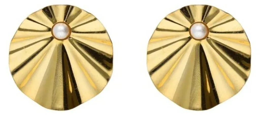 Boucles d'oreilles plaquées or perles Alpina A5452-00DT chic