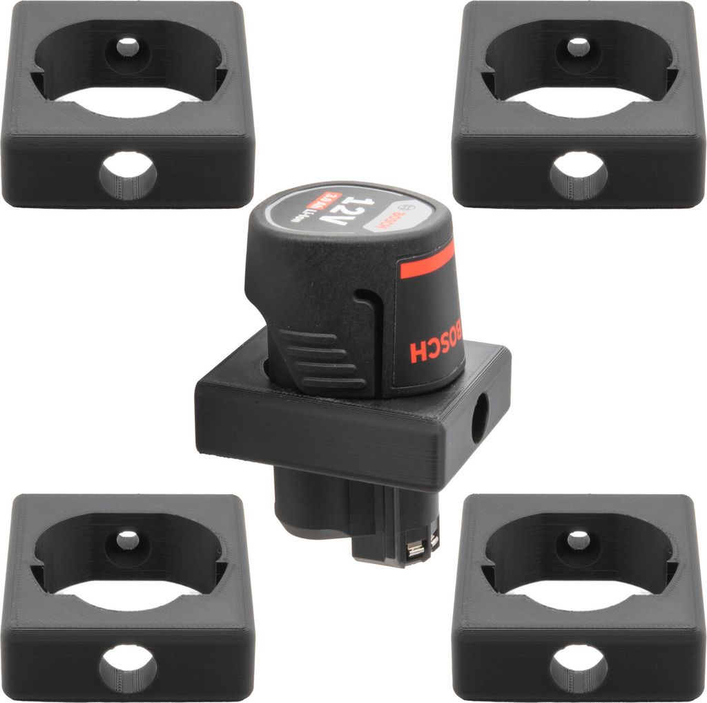 4x Akku Halter für Bosch 12V Halterung Akku Wandhalter Produktbild 