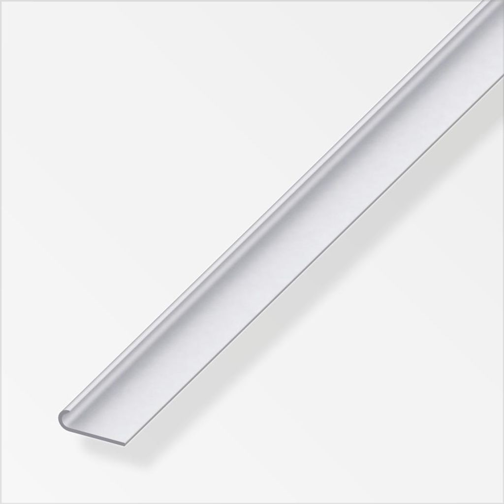 alfer Kantenschutzprofil Aluminium 1 m x 25 mm silber