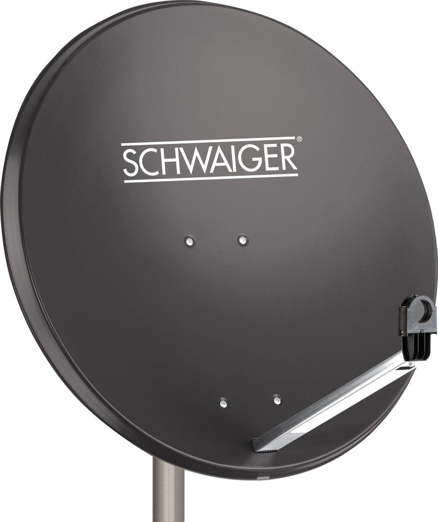 Stahl Satellitenschüssel 80 cm anthrazit Produktbild 