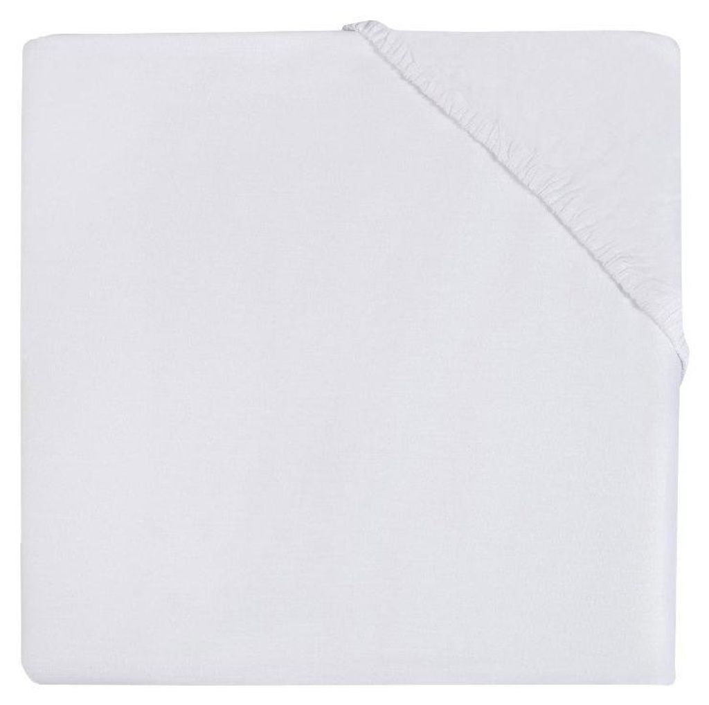 Spannbettlaken Baumwolle 60 x 120 cm - Weiß Produktbild 