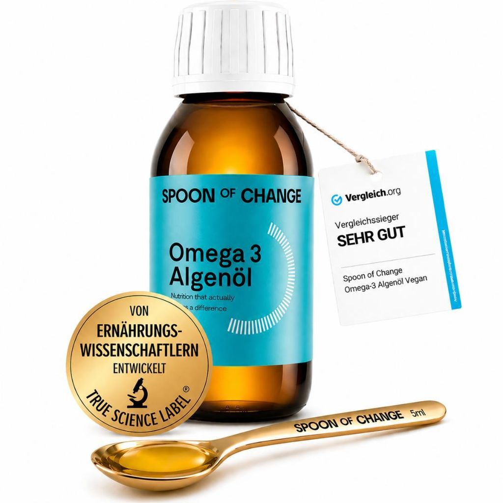 Premium Omega-3 Algenöl (2900mg pro Tag) - DHA & EPA - Kein Produktbild 