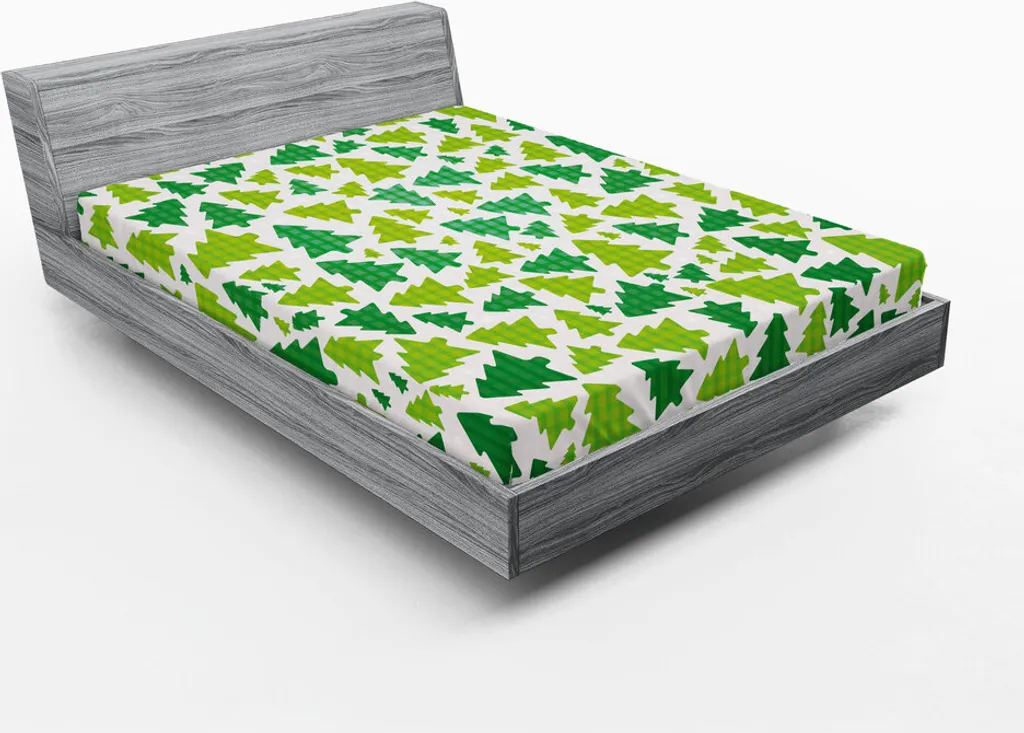 Dormi nel Bosco Natalizio: Lenzuolo ABAKUHAUS 180x200 Verde