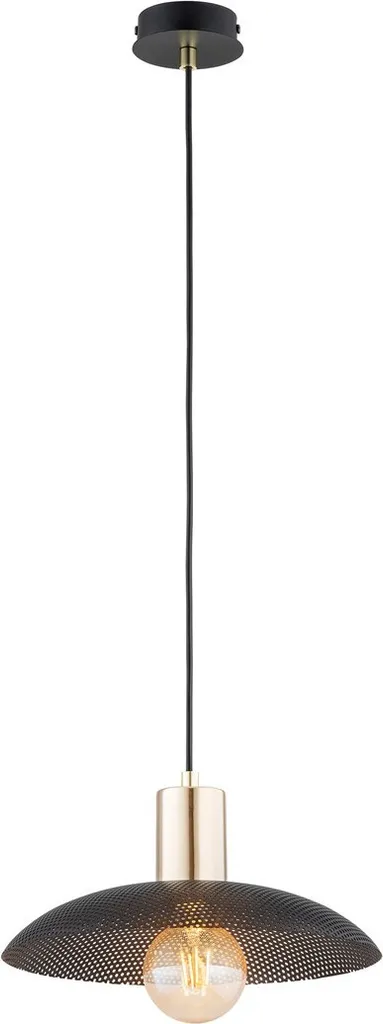 Suspension Noire et Or SPIRIT 1xE27 15W Emibig pour Éclairage Chic