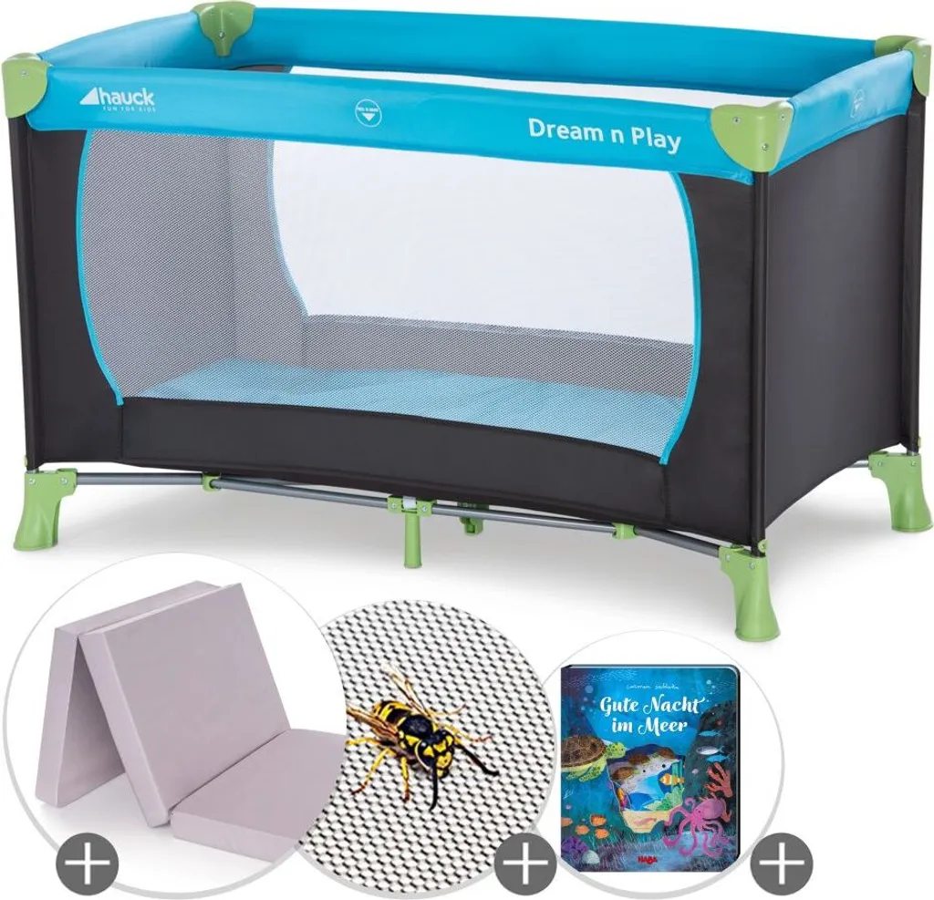 Lit de voyage Hauck Dream N Play : fini le mal de dos avec matelas Alvi