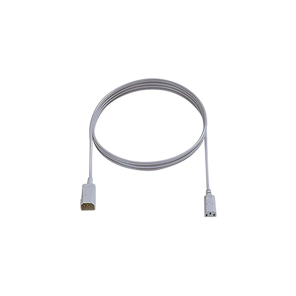 Prolunga BACHMANN 2m C14 a C13 Grigia - Rispetto Normative VDE e CE - 1