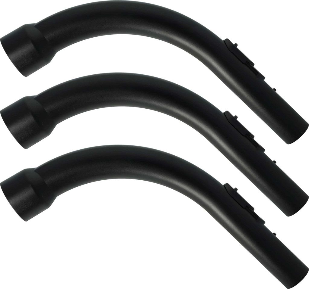 vhbw 3x Griff kompatibel mit Miele S711, S6390, S710, S644, S648, S710-1, S638, S646 Staubsauger - Handgriff, Ersatzteil, 35 mm Anschluss, 36 cm Lang