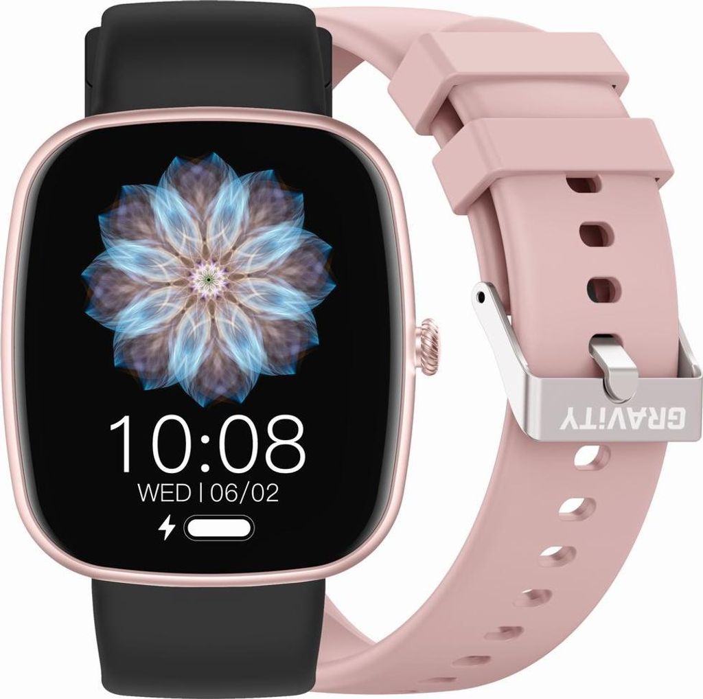 GRAVITY GT18-1 Smartwatch Damen Herren 1.83" Bluetooth Call Fitnessuhr IP68 Wasserdicht Puls Blutdruck Schlaftracker Sport Uhr