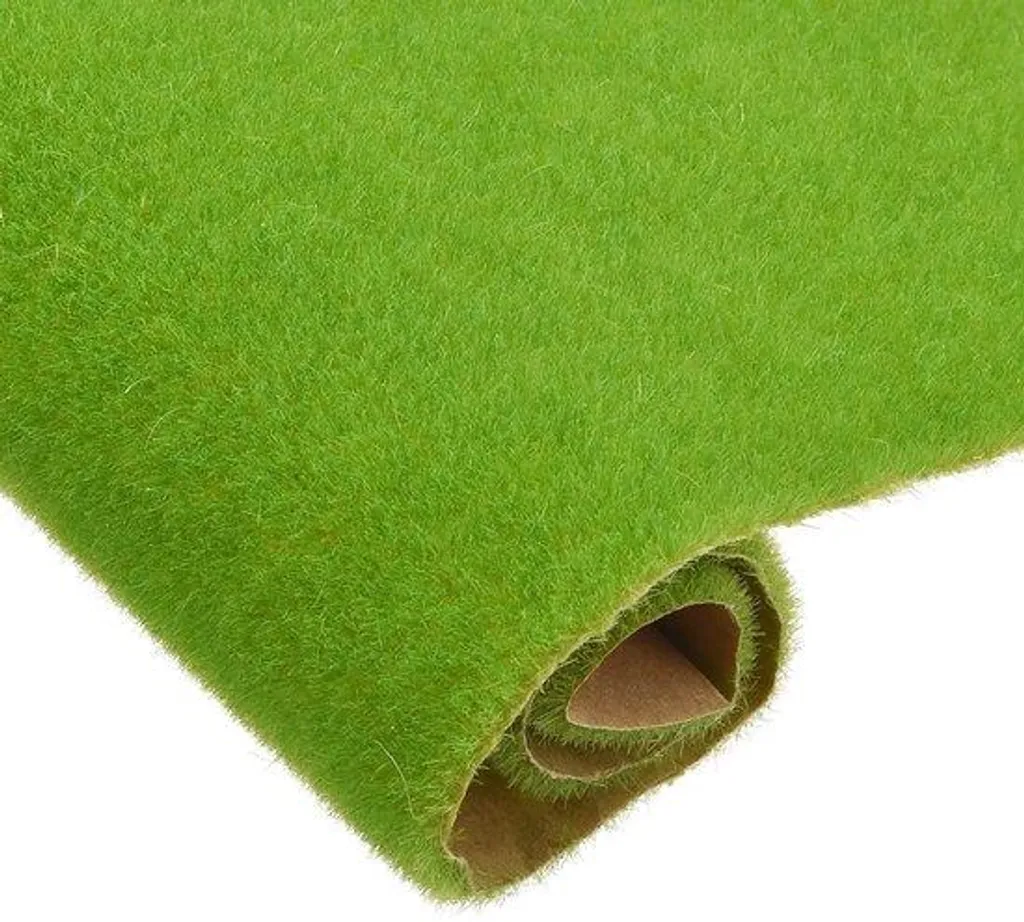 Gazon synthétique pour balcon et modélisme lot de 4 bandes 8x25 cm