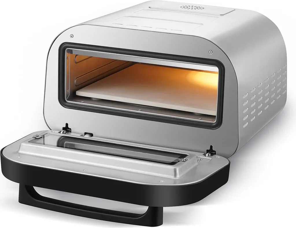 Four à pizza électrique professionnel KitchenChef en inox 32 cm - 2