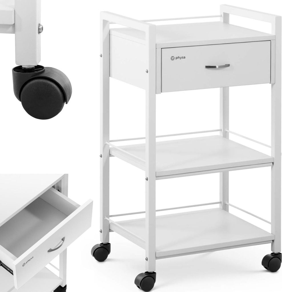 Chariot cosmétique Expondo physa - 1 tiroir - 3 étagères - Image du produit 