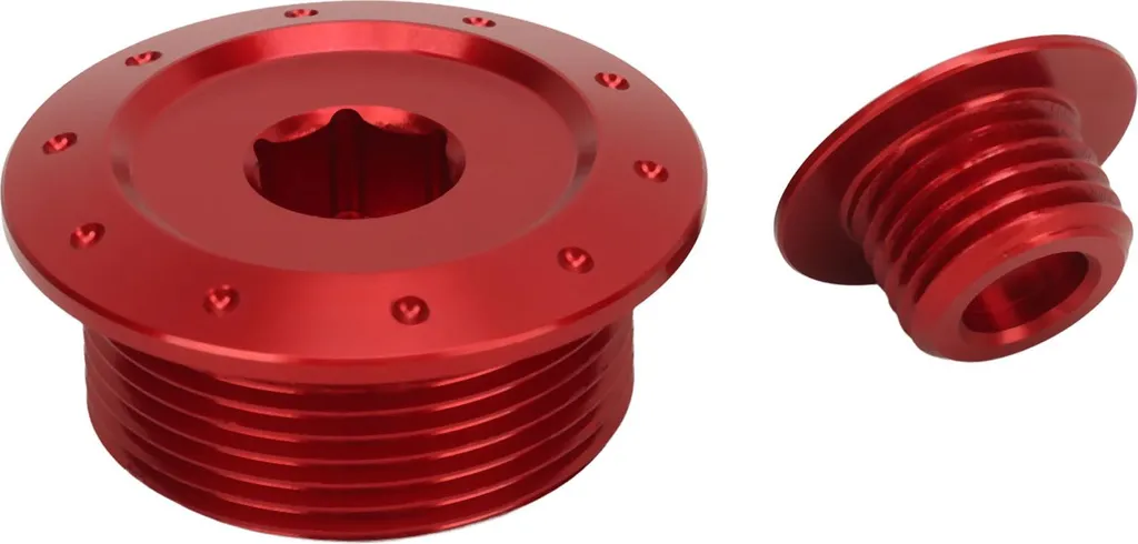 Tappi Copertura Motore CRF300L CRF250L Rosso - Upgrade Estetico CNC