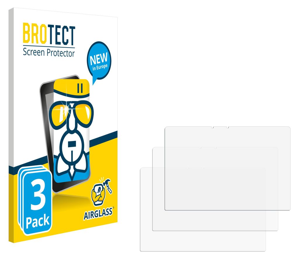 3x BROTECT Schutzglas für HP OmniBook 5 Flip 2-in-1 14-fp0770ng Schutzfolie Panzer Folie Glas Display Schutz klar