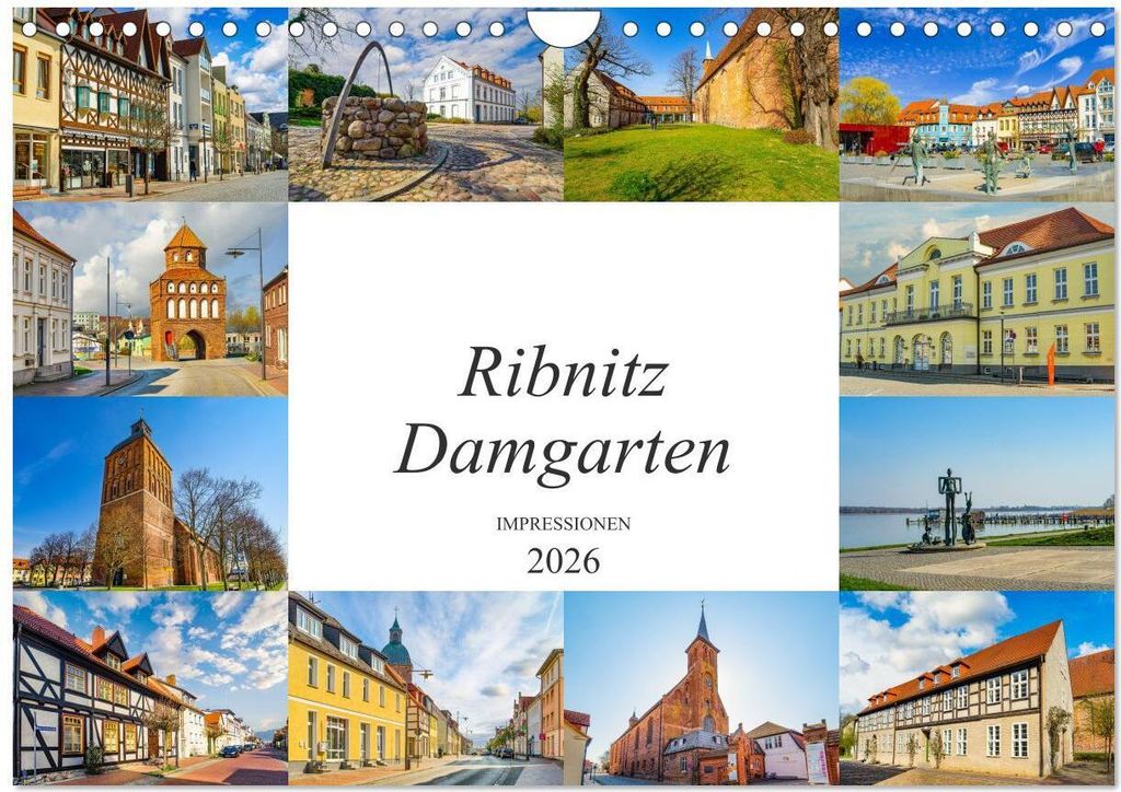 Ribnitz Damgarten Impressionen (Wandkalender 2026 DIN A4 quer), CALVENDO Monatskalender