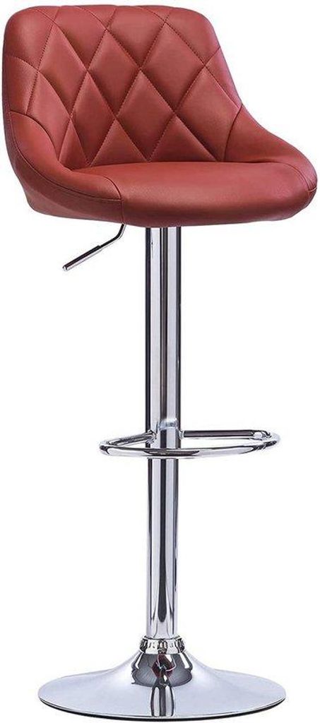 Ergonomische Kunstleren Sitzbank mit Verstellbarer Rückenlehne - 360° Drehbar, Höhenverstellbar, 84-106cm x 38cm x 35cm