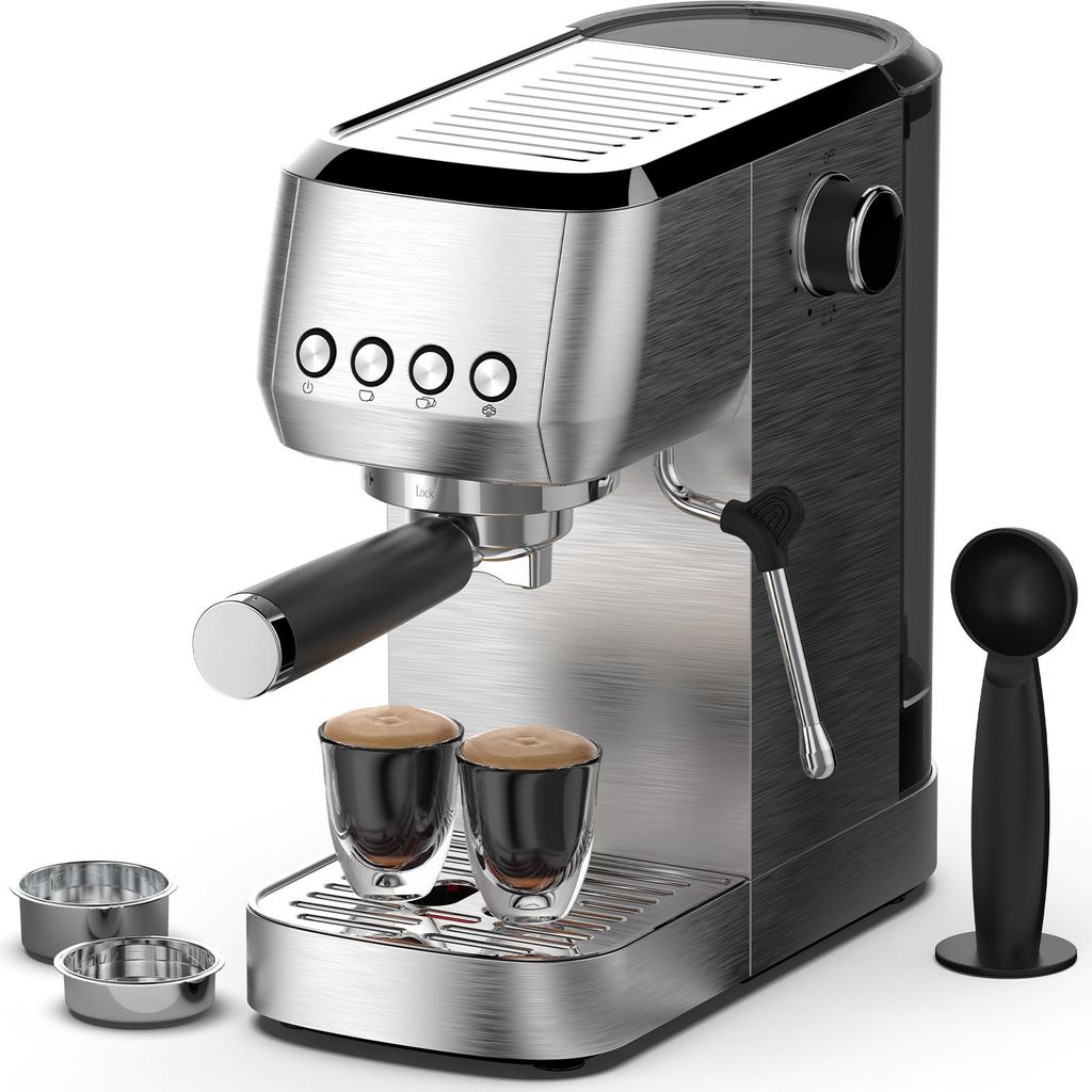 Espressomaschine mit Milchschaumdüse CM1662B 1350W, 20 Bar Produktbild 