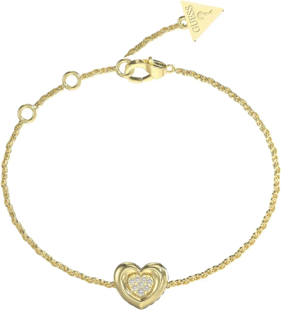 Bracciale Elegante Guess Oro e Cuore Zirconi - Raffinatezza Quotidiana
