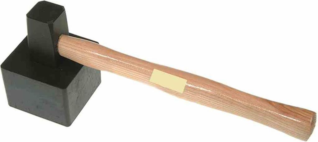 PRAKMAT Platenleggerhamer, gewicht 1500 gram, hoekig Productafbeelding 