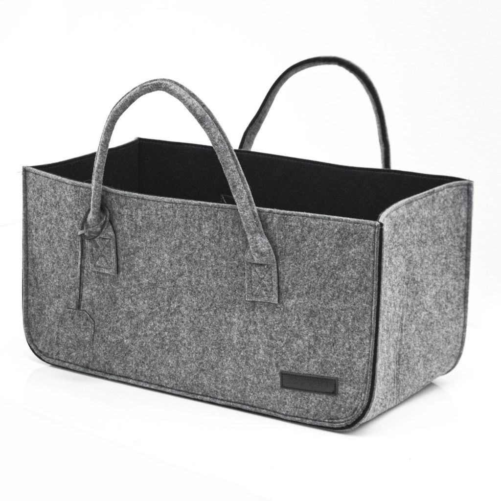 Plstěná taška šedá/černá 50x25x25cm Obrázek produktu 