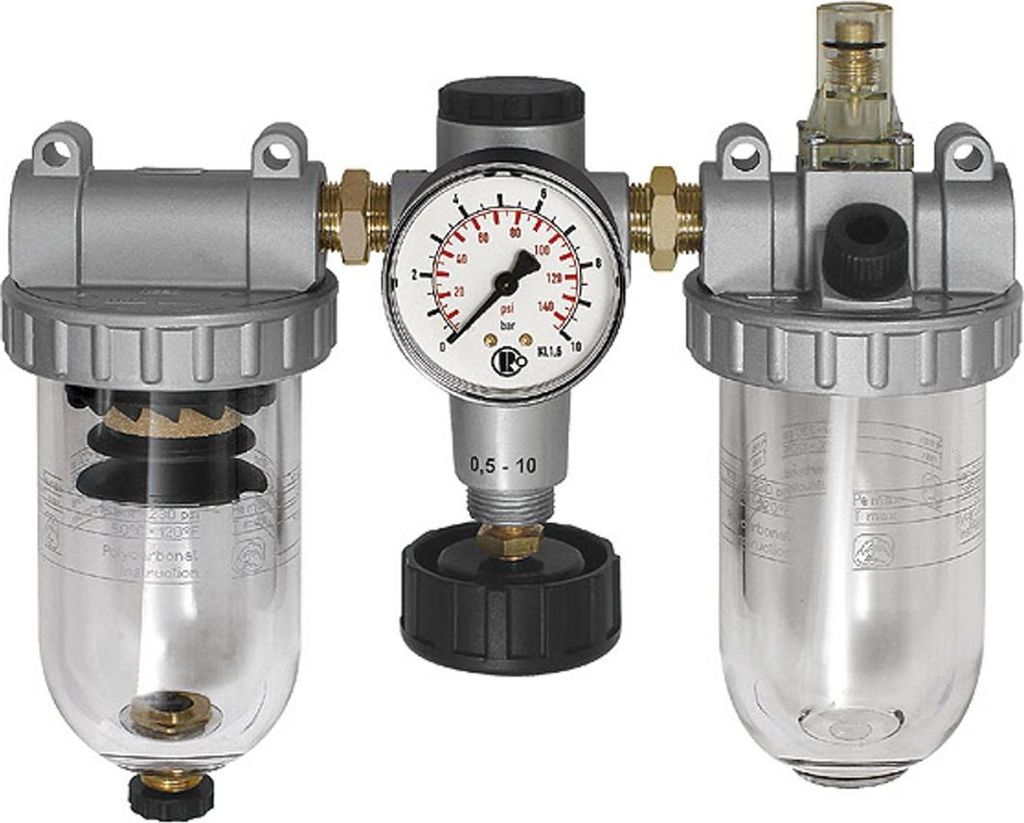 Riegler Wartungseinheit 3-tlg. »Standard«, mit PC-Behälter, BG 3, G 1