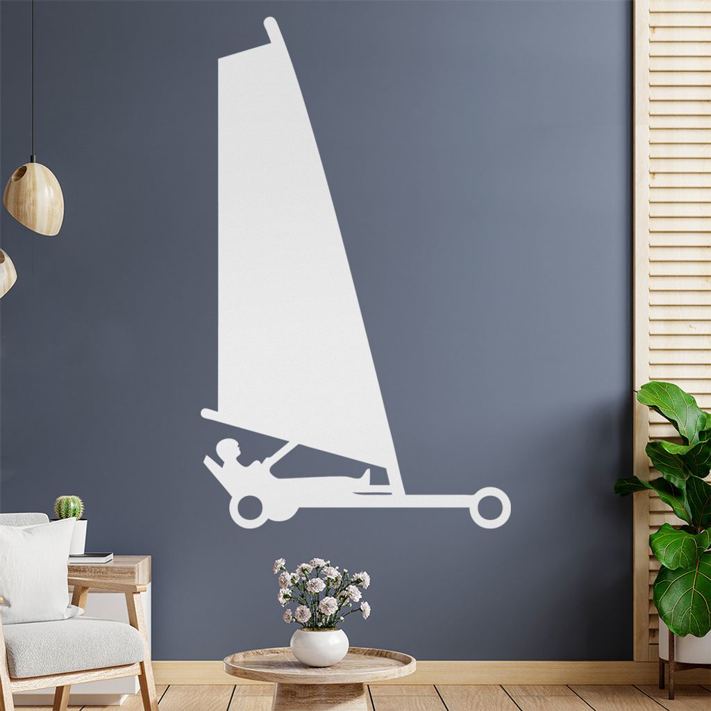 Strandsegeln Sport Figur Wandtattoo Wandaufkleber Wall Sticker - Dekoration, Küche, Wohnzimmer, Schlafzimmer, Badezimmer