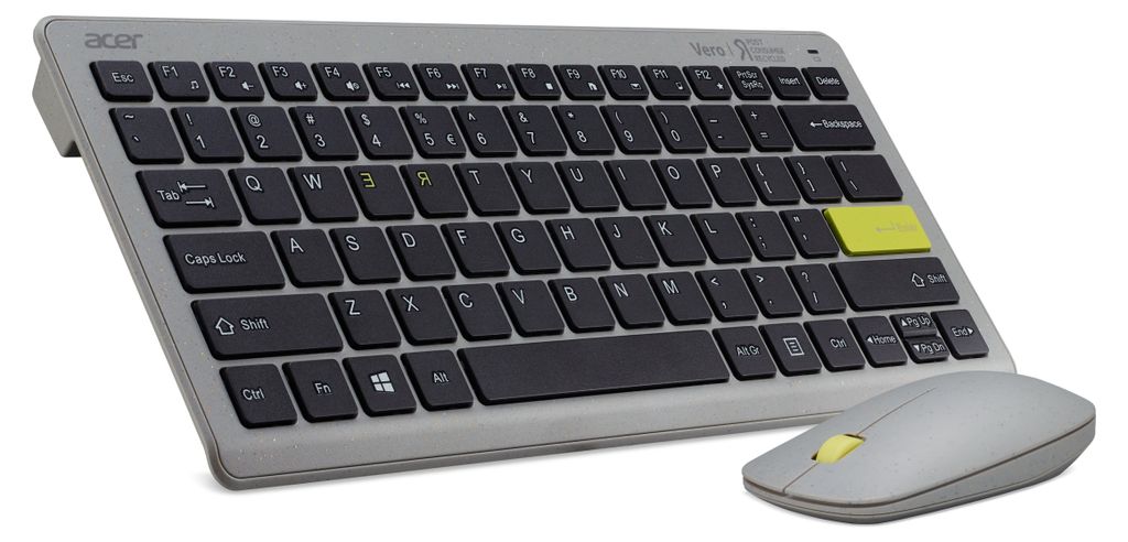 Acer AAK124, 60%, Kabellos, RF Wireless, Grau, Maus Produktbild 