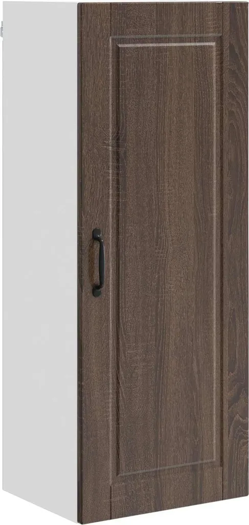 Mobiletto da cucina in rovere marrone 40 x 31 x 100 cm materiale a base di legno