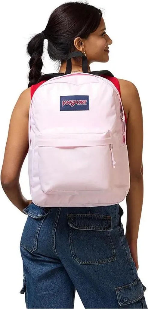 Sac à dos pour cours JanSport SuperBreak rose idéal étudiante