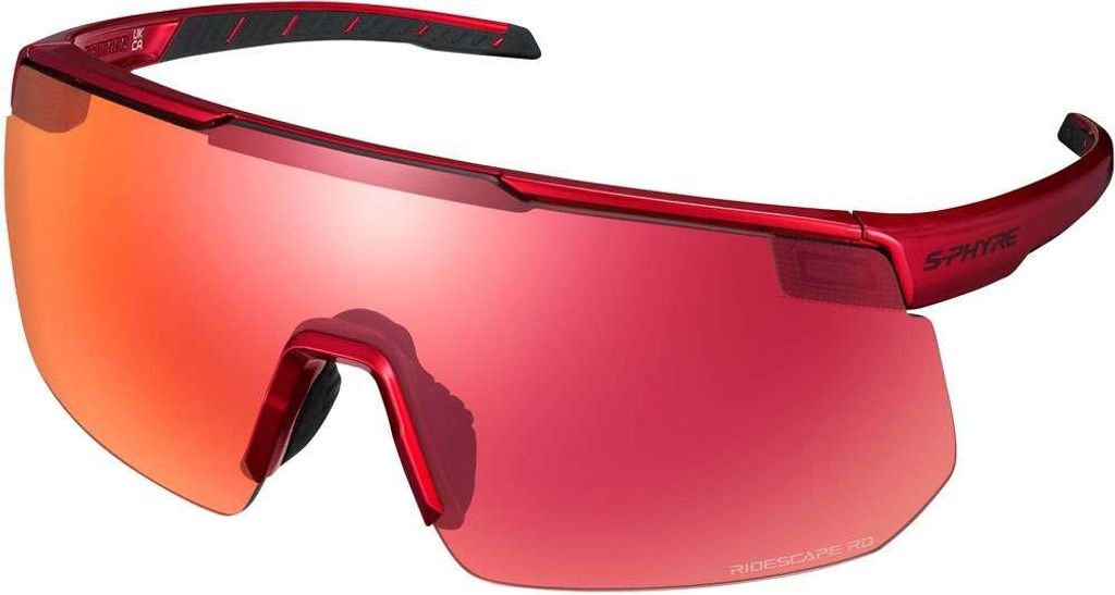Shimano Brille S-PHYRE 2 Ridescape Road, Metallic Red