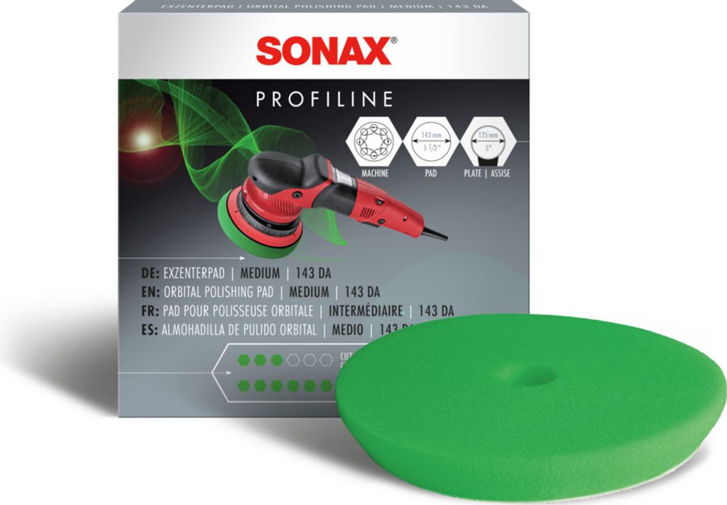 Spugna lucidante SONAX 143 Doppia Azione -FinishPad- Immagine del prodotto 