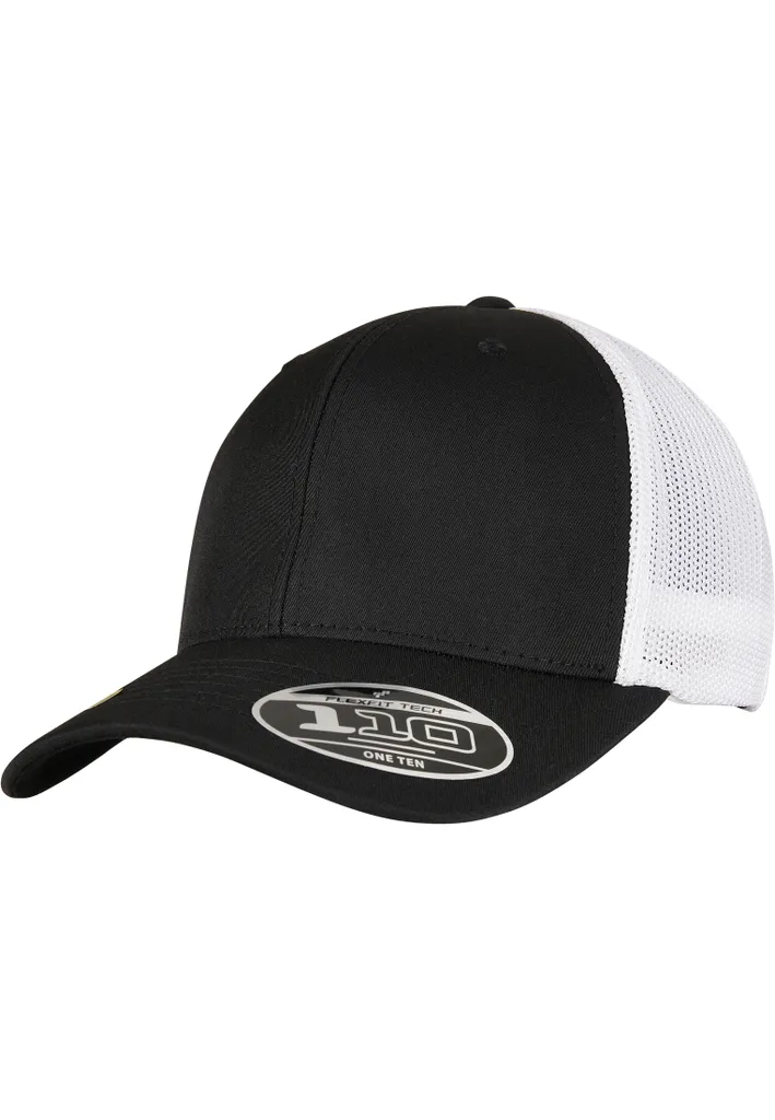 Casquette ajustable Flexfit 110RT 2-Tone écologique noir et blanc