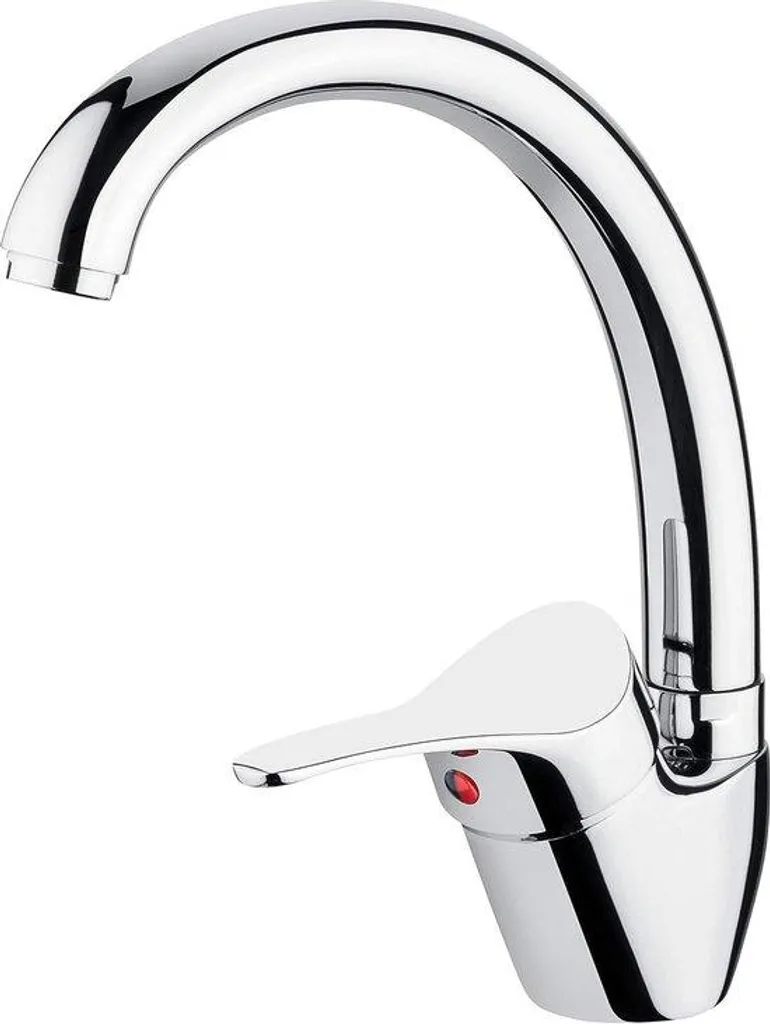 Mitigeur de Cuisine Anti-Calcaire NEV5 - Inox Chromé Pivotant 360°