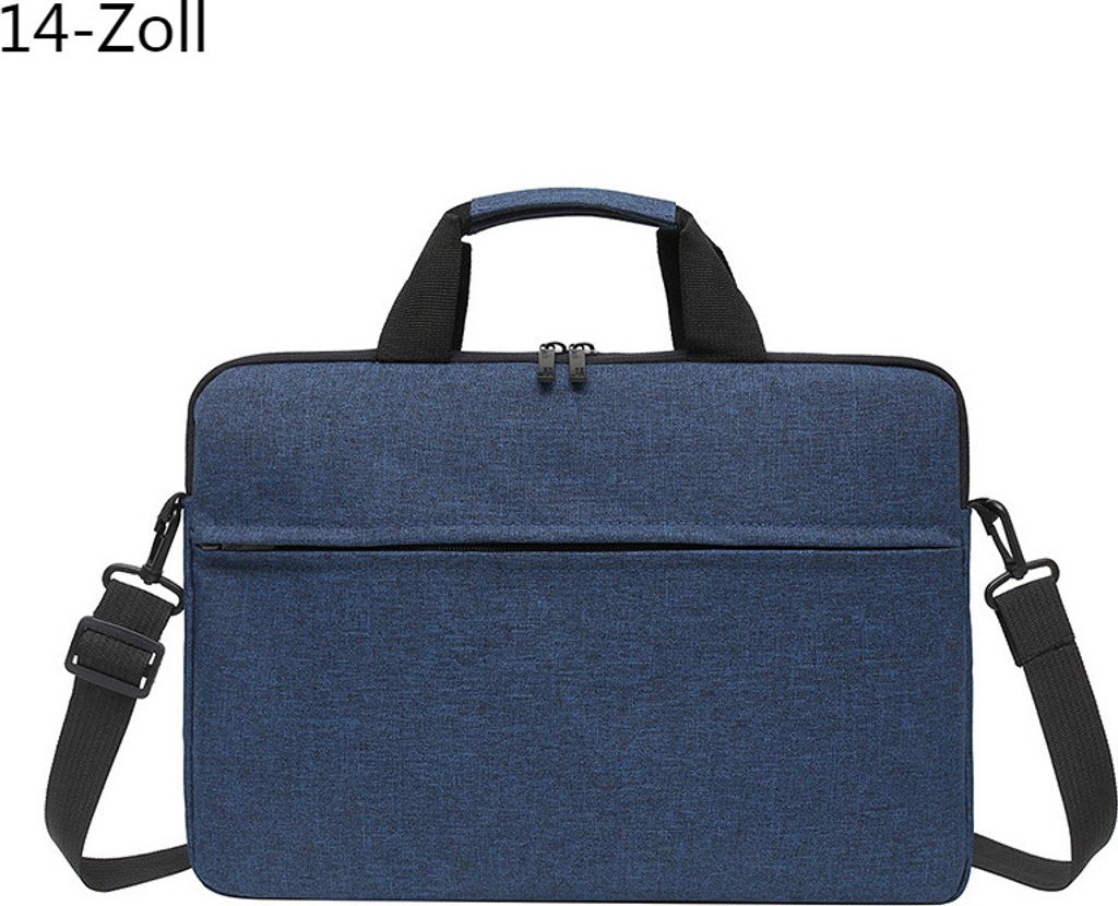 Blau Laptoptasche für MacBook Air M1 Hülle für Xiaomi Dell Asus Leichte Umhängetasche Handtasche Aktentasche, 14-Zoll