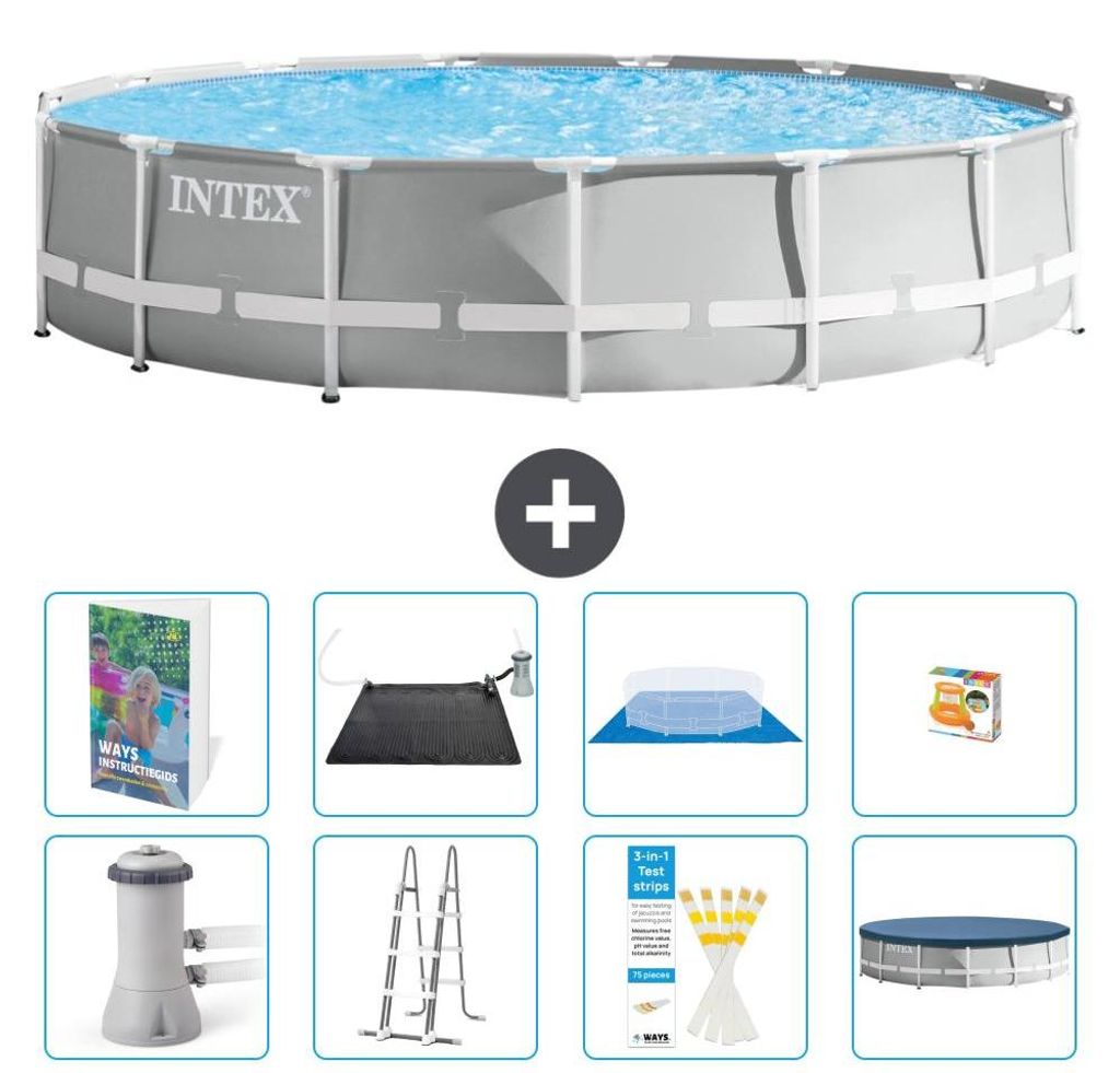 Prism Frame Pool Rund - 457x107 cm - 9-teilig S559