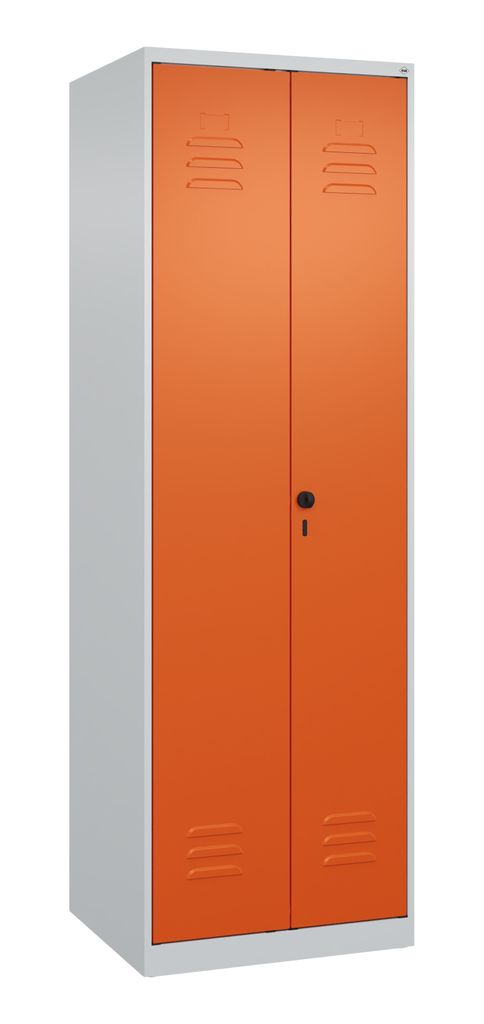 C+P Schwarz-Weiß-Spind Classic PLUS 1850x600x500mm 2Abteile lgr/ror
