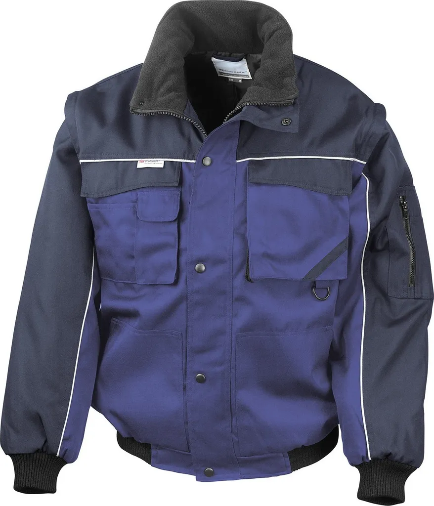 Veste de pilote homme chaude et modulable RW10245 Result Bleu Marine S