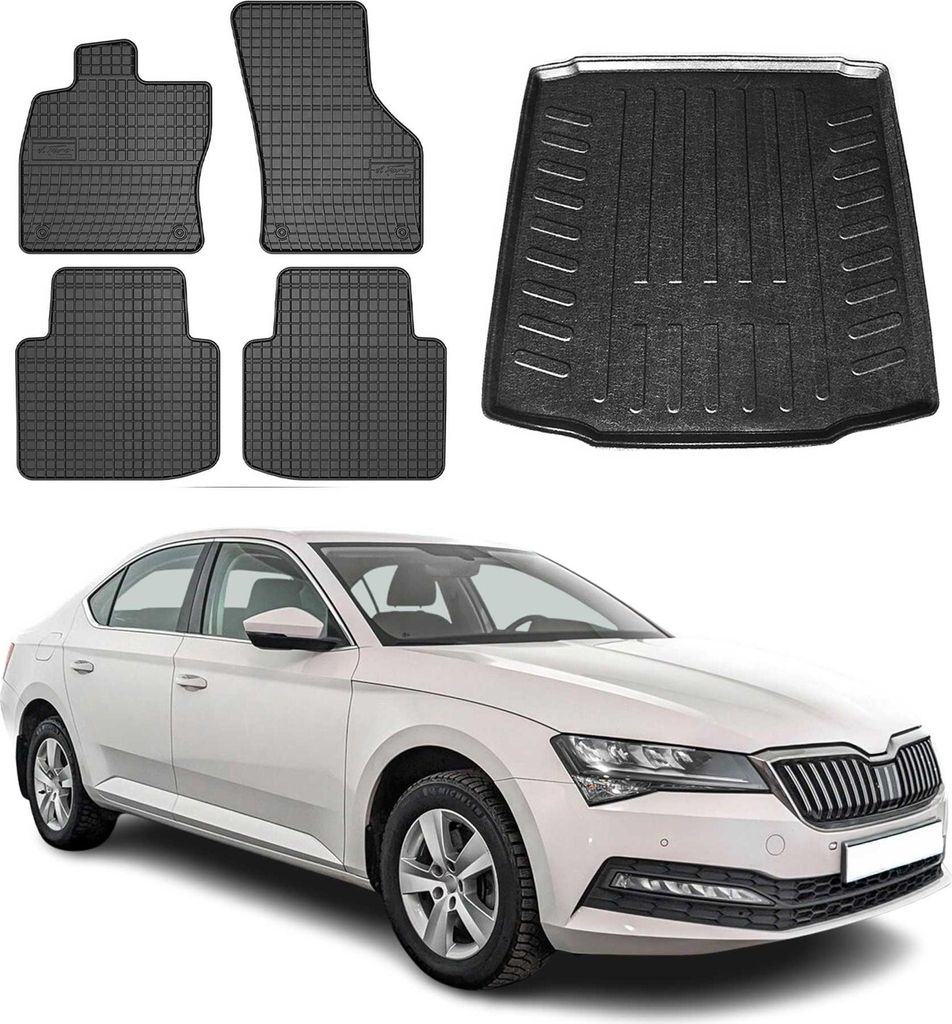 Set tappetini e fodera bagagliaio per Skoda Superb Immagine del prodotto 