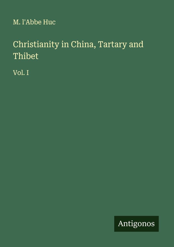 Christianity in China, Tartary and Thibet